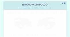 Desktop Screenshot of behavioraliridology.com