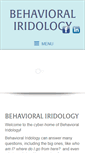 Mobile Screenshot of behavioraliridology.com