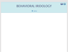 Tablet Screenshot of behavioraliridology.com